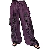 Siamrose Casual Yoga Harem Pants Men Women Baggy Lounge Trousers, 2 Pockets Adjustable Length