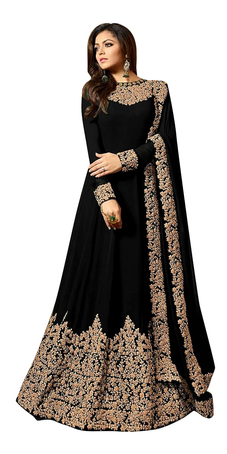 capri trend women's faux georgette dress material