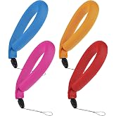 Weewooday 4 Pcs Waterproof Floating Wrist Strap for Camera &amp; Phone | Float Lanyard Universal Floating Wristband for Underwater Pouch Sunglasses All Devices Save Device from Sinking