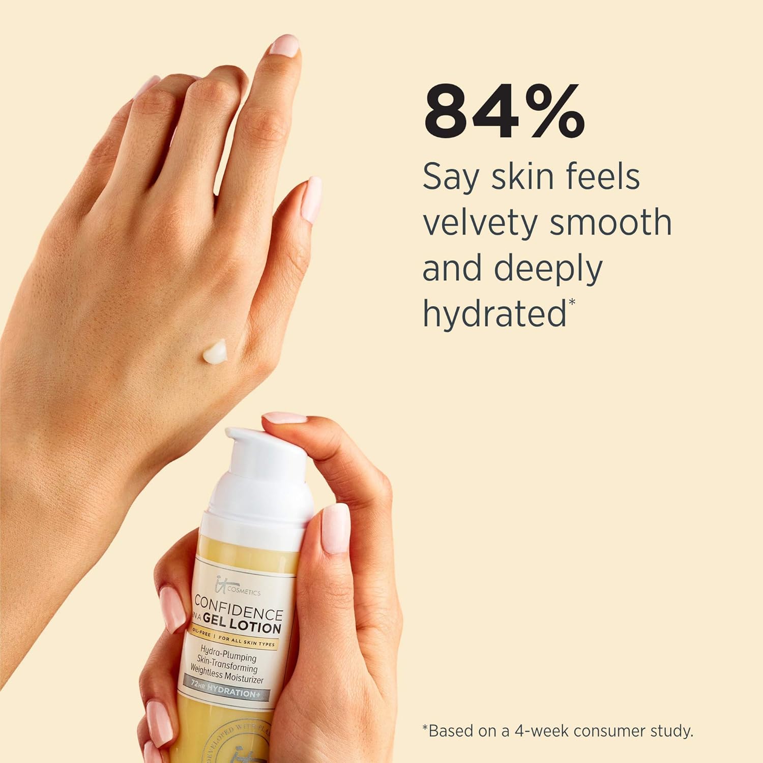 IT Cosmetics Confidence in a Gel Lotion - Oil-Free Face Moisturizer - Lightweight & Hydrating - With Ceramides - 2.5 fl oz: Beauty