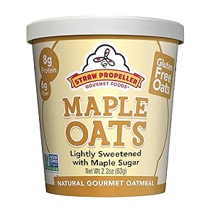 Straw Propeller Gourmet Foods - Gluten-Free Oatmeal Maple Oats 12-Packs