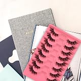 Mavphnee Half Lashes Fox Style 8 Pairs Natural Clear Band 3D PBT False Eyelashes view 8