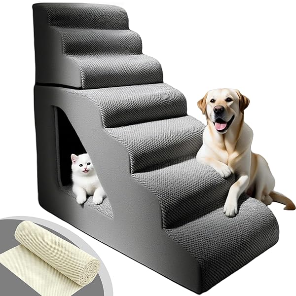 7 STEP PET STAIRS RAMP FOR HIGH BEDS...
