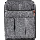 Surblue Felt Backpack Organizer Insert for Travel Rucksack and Daypack, Bag Insert Liner Pocket with Zipper, Large Capacity Divider Foldable Shoulder Bag Organizer for Men and Women, (Grey, XL)