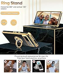 LeYi for Google Pixel 7 Case: 360° Rotatable Ring