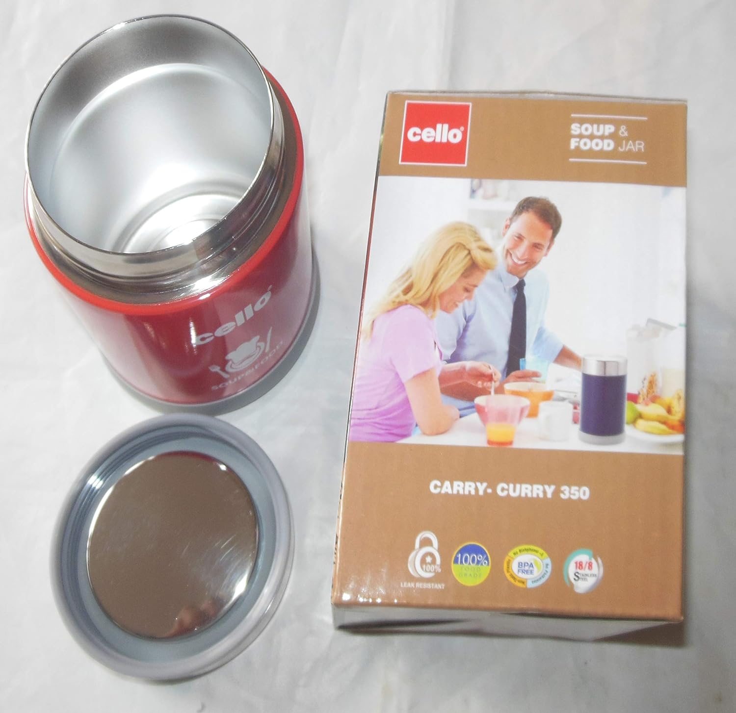 cello soup and food jar