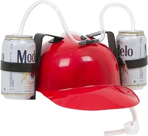 EZ Drinker Beer and Soda Guzzler Helmet 