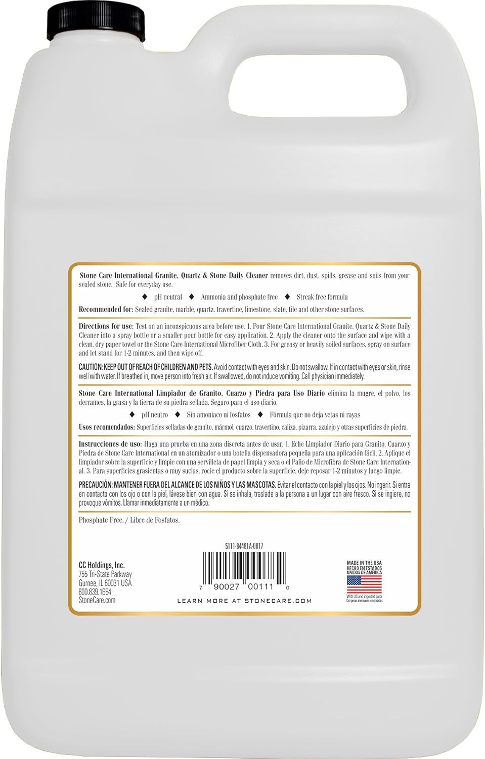 Marbamist Stone Countertop Cleaner Gallon Amazon Ca Health