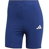 adidas Womens Essentials 3-Stripes High-Waisted Biker Shorts