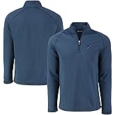Cutter & Buck Men's NFL Peshastin Eco Fleece Tri-Blend Raglan Recycled Quarter-Zip Jacket
