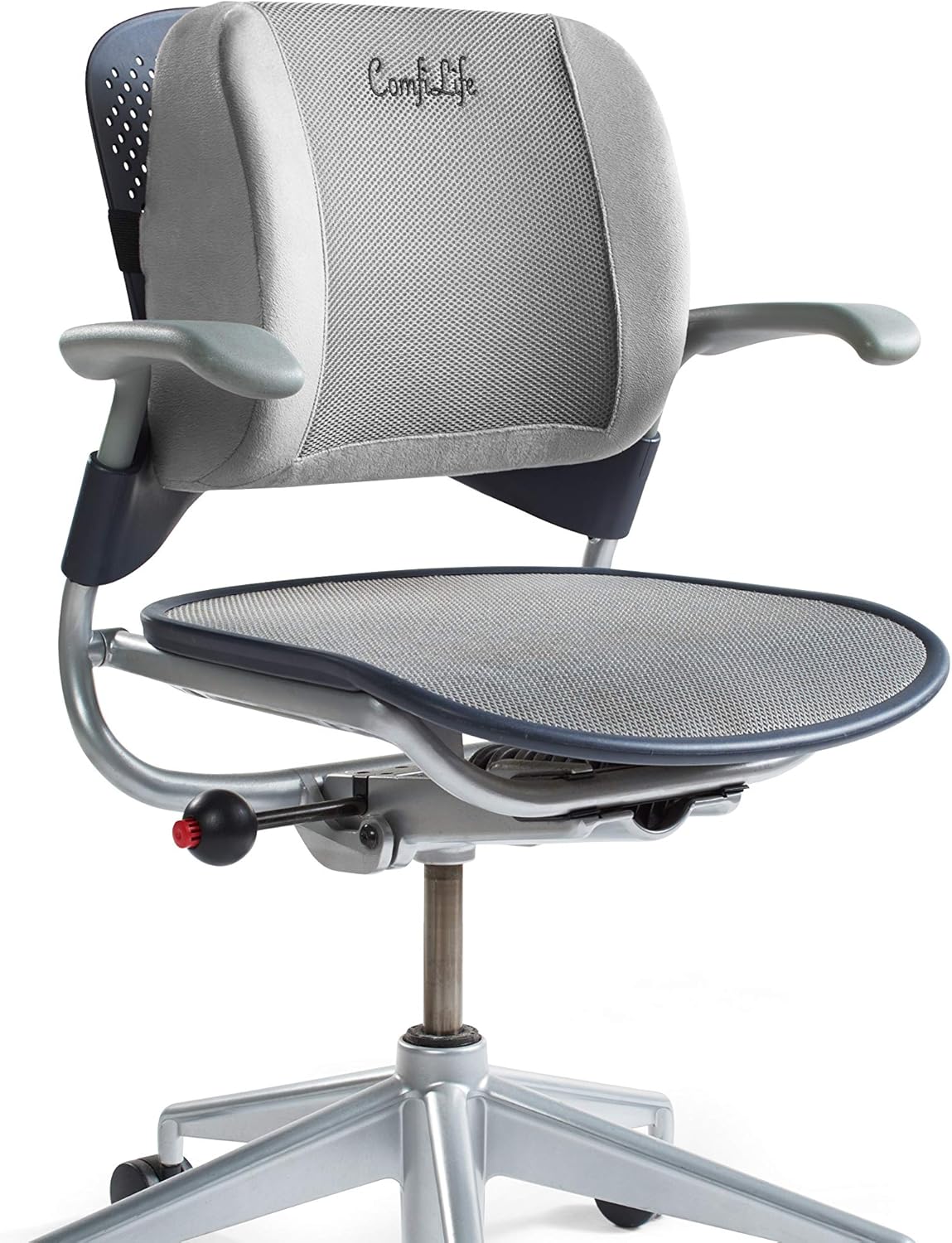ComfiLife Lumbar Support Back Pillow Office Chair and Car Seat Cushion - Memory Foam with Adjustable Strap and Breathable 3D Mesh: Home & Kitchen