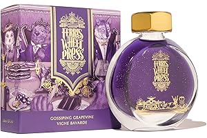Ferris Wheel Press Fountain Pen Ink, Everyday Ink Collection, Vibrant Purple with Wine Shimmer, 38ml