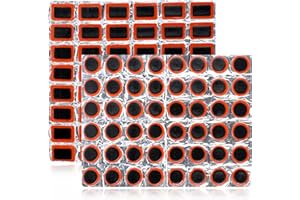 Giantree 96Pcs Rubber Bike Tire Patches, Rubber Patch Outdoor Cycling Bicycle Tire Tool, Bicycle Inner Tube Puncture Patch for Motorcycle BMX Cycling MTB Road Mountain Bicycle A3 (Without Glue)