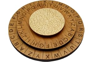 CREATIVE ESCAPE ROOMS Labyrinth Cipher Wheel - Premium Escape Room Decoder Ring and Escape Room Prop