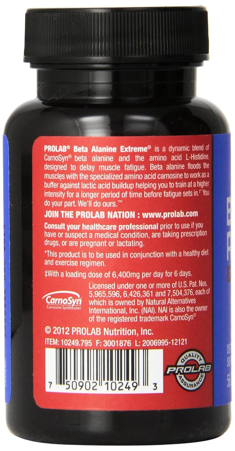 PROLAB Beta Alanine Extreme Capsules w/ Histidine For Muscle