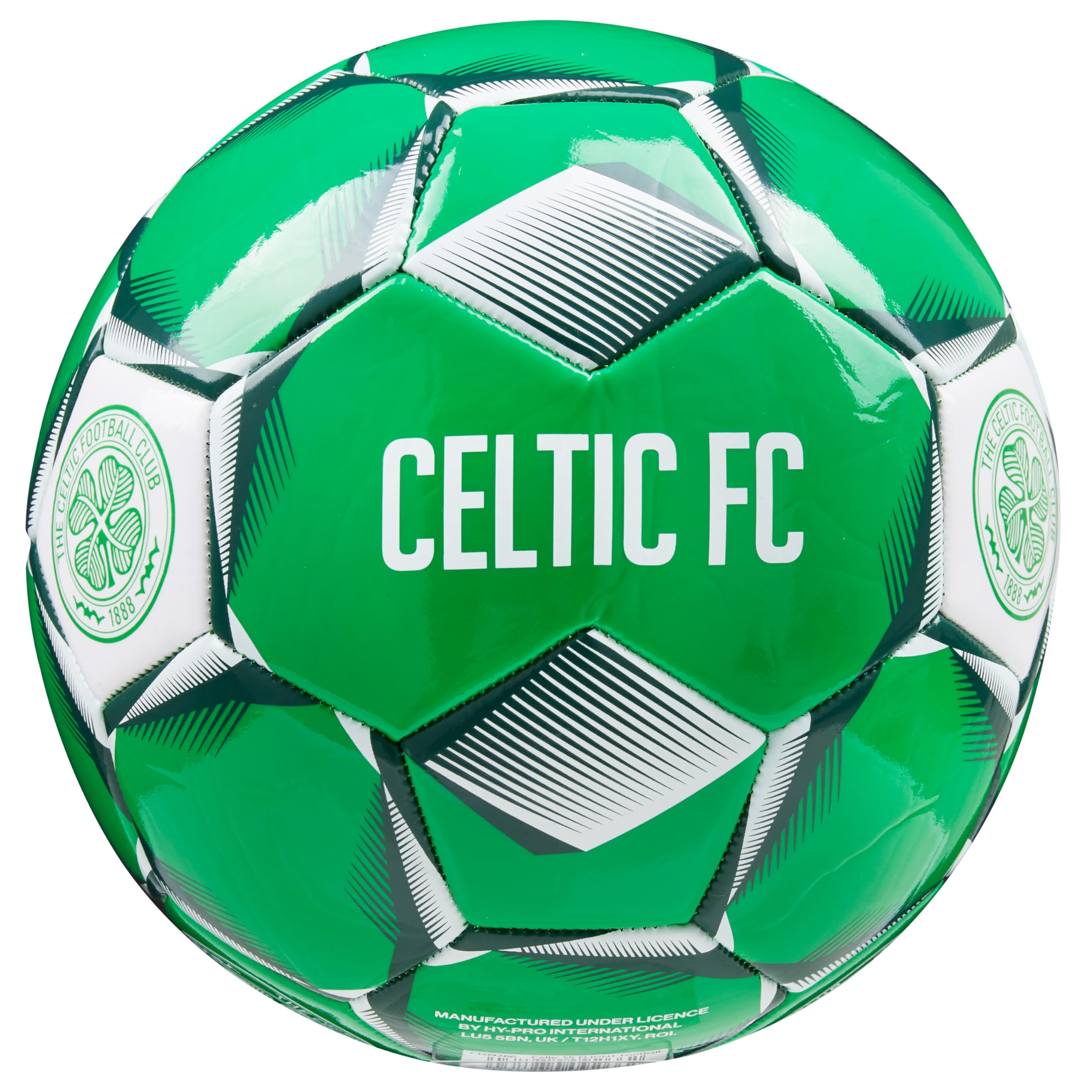 Celtic F.C. Football Soccer Ball for Adults Teenagers Kids Training Football Size 3, 4 or 5 - Celtic Merchandise (Green, Size 4)