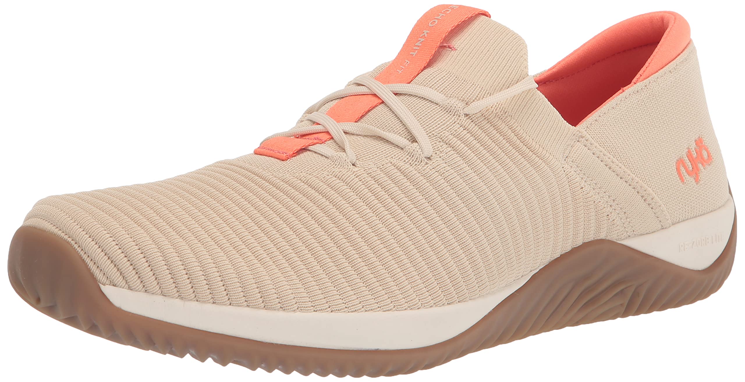 Ryka Women's Echo Knit Fit Slip-On Sneaker Almond Beige 6.5 W Image