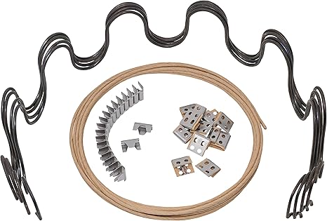 Amazon Com House2home 31 Sofa Upholstery Spring Replacement Kit 4pk Springs Clips Wire For Furniture Chair Couch Repair Includes Instructions Kitchen Dining