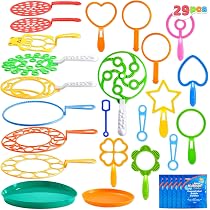 JOYIN – Set De 8 Baguettes à Bulles Géantes Avec Plateau – Jouet Extérieur Non Toxique Pour Enfants Et Adultes, Activité Été