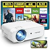 Projector with WiFi and Bluetooth, 5G WiFi Native