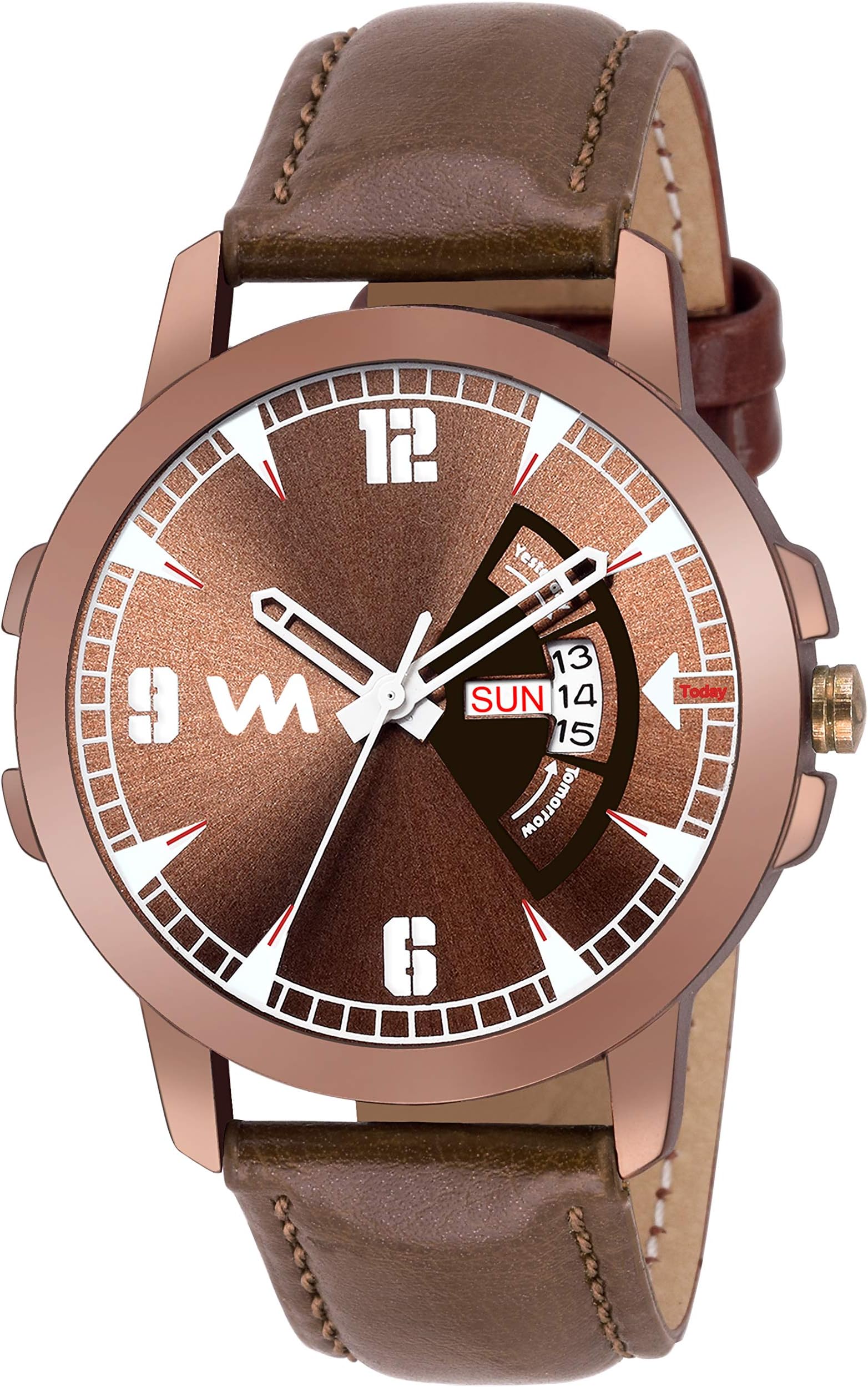 Vera Mode Analog Brown Dial Men's Watch-VM2142