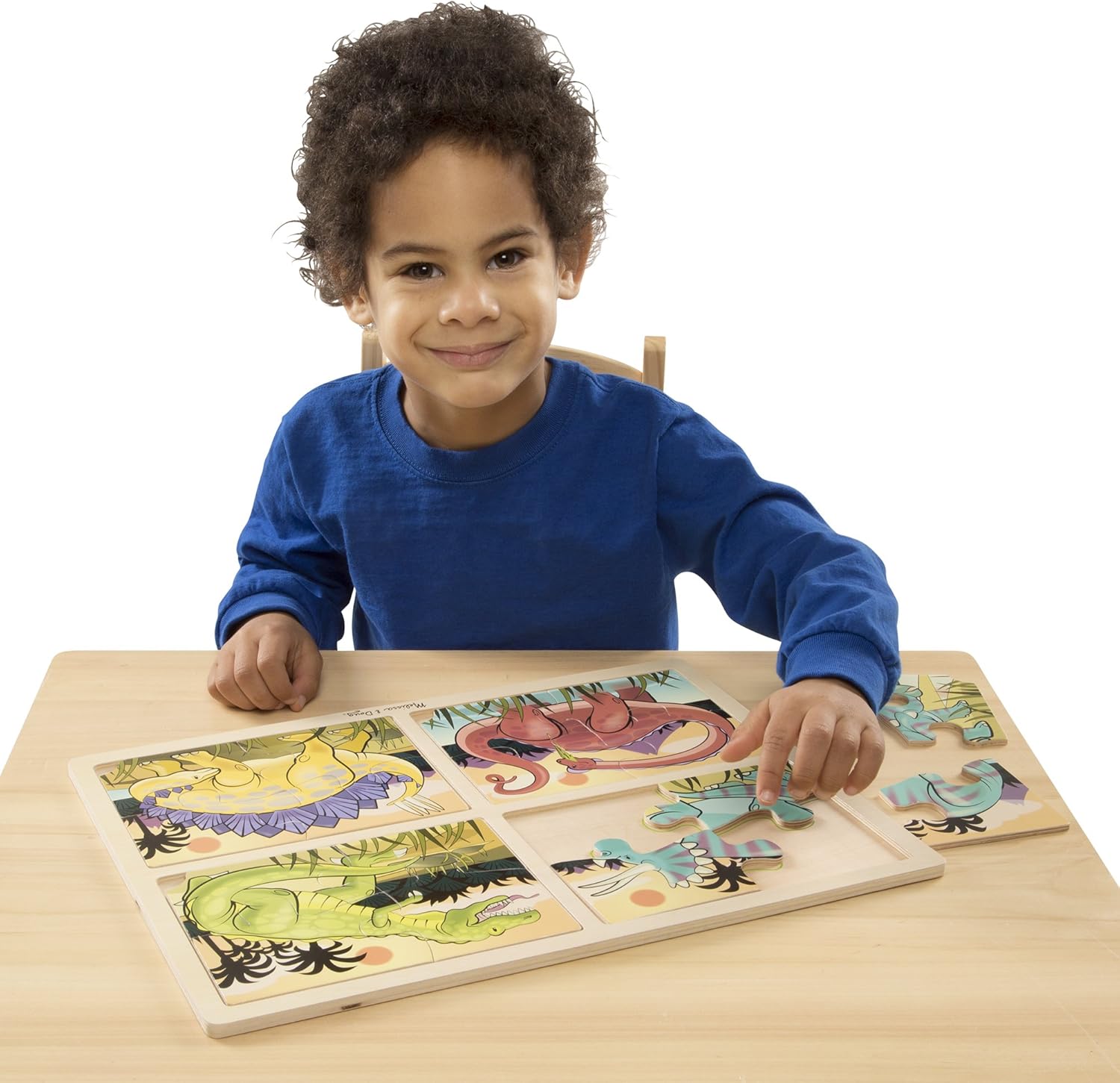 melissa and doug dinosaur puzzle 4 in 1