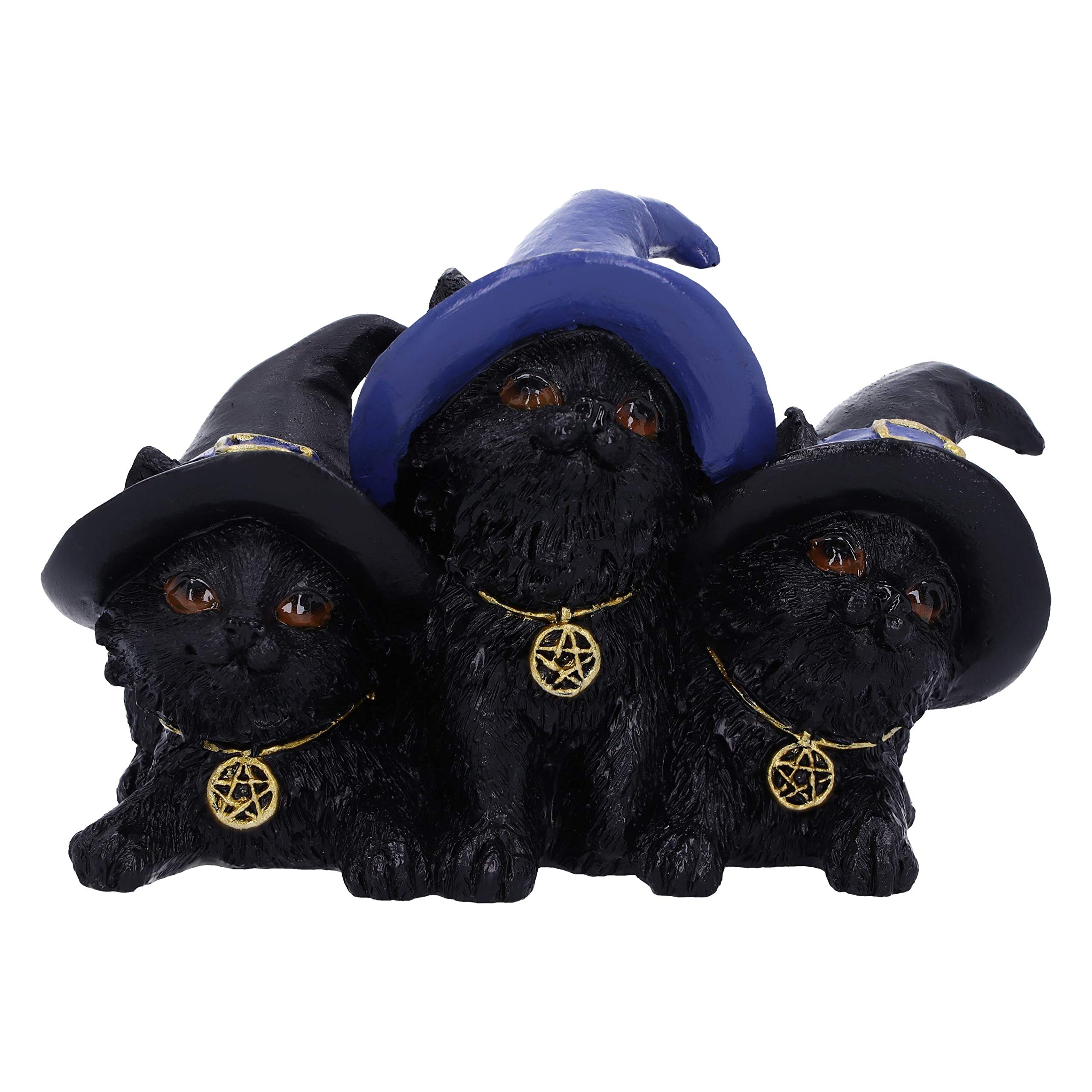 Nemesis Now Familiar Felines Black Cats in Witches Hats Figurine