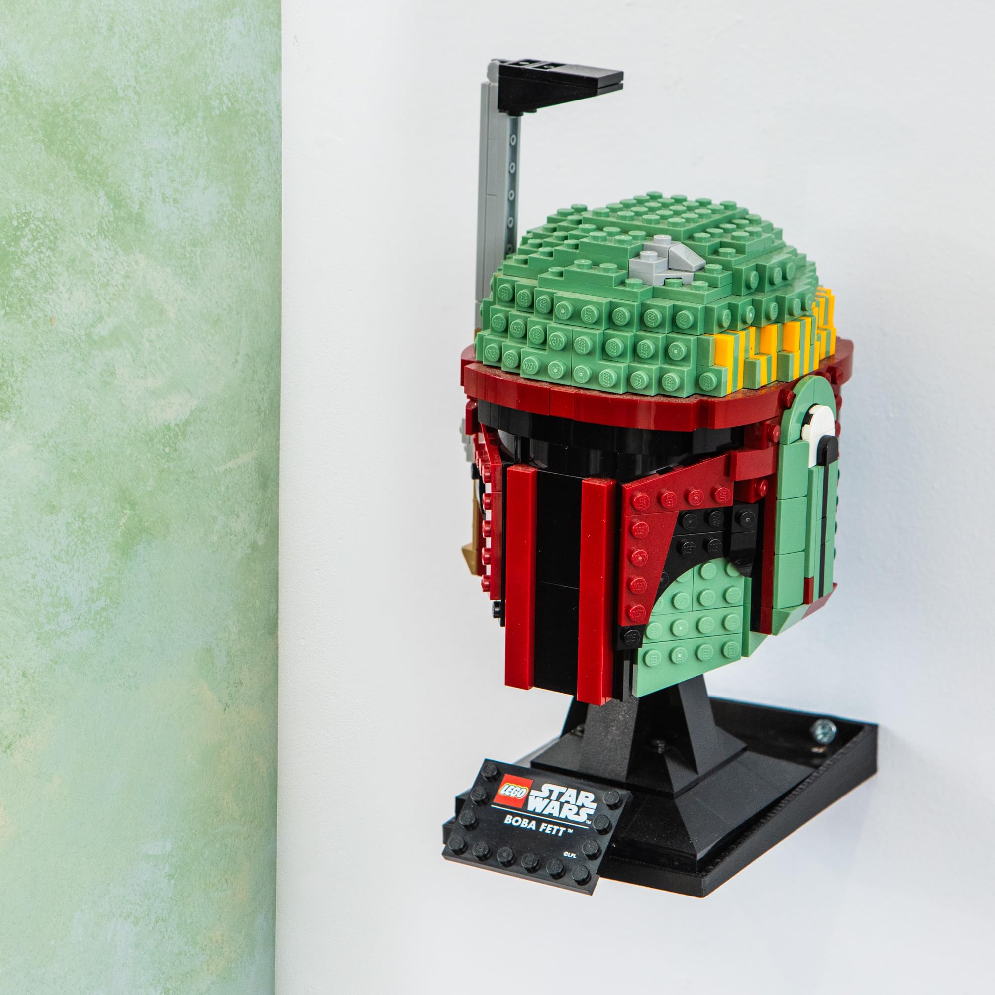 Brickify - 1x Wall Mount Compatible With Lego Helmet Series - Wall Mount Display For Darth Vader, Captain Rex, Mandalorian And Gauntlet Series - Compatible with ALL Helmet Series (1)
