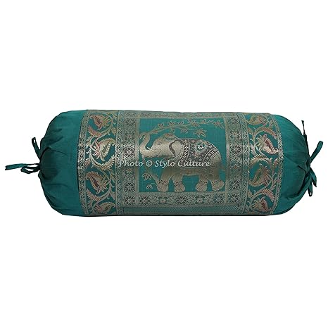 Amazon.com: Stylo Culture Indian Polydupion Cylindrical Yoga ...