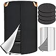 Dust Proof Tire Bag Rv Tire Covers Set Of 4 Eakertte Tire Cover For Storage, Dual-Sided Use, 420D Waterproof Bag With 4 Felt Pads, Waterproof Zipper, Reflective Handles, UV Protection, Dirt-Resistant For