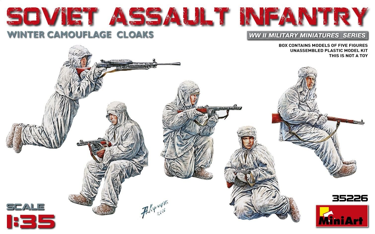 Miniart 1:35 - Soviet Assault Infantry (Winter Cloaks)