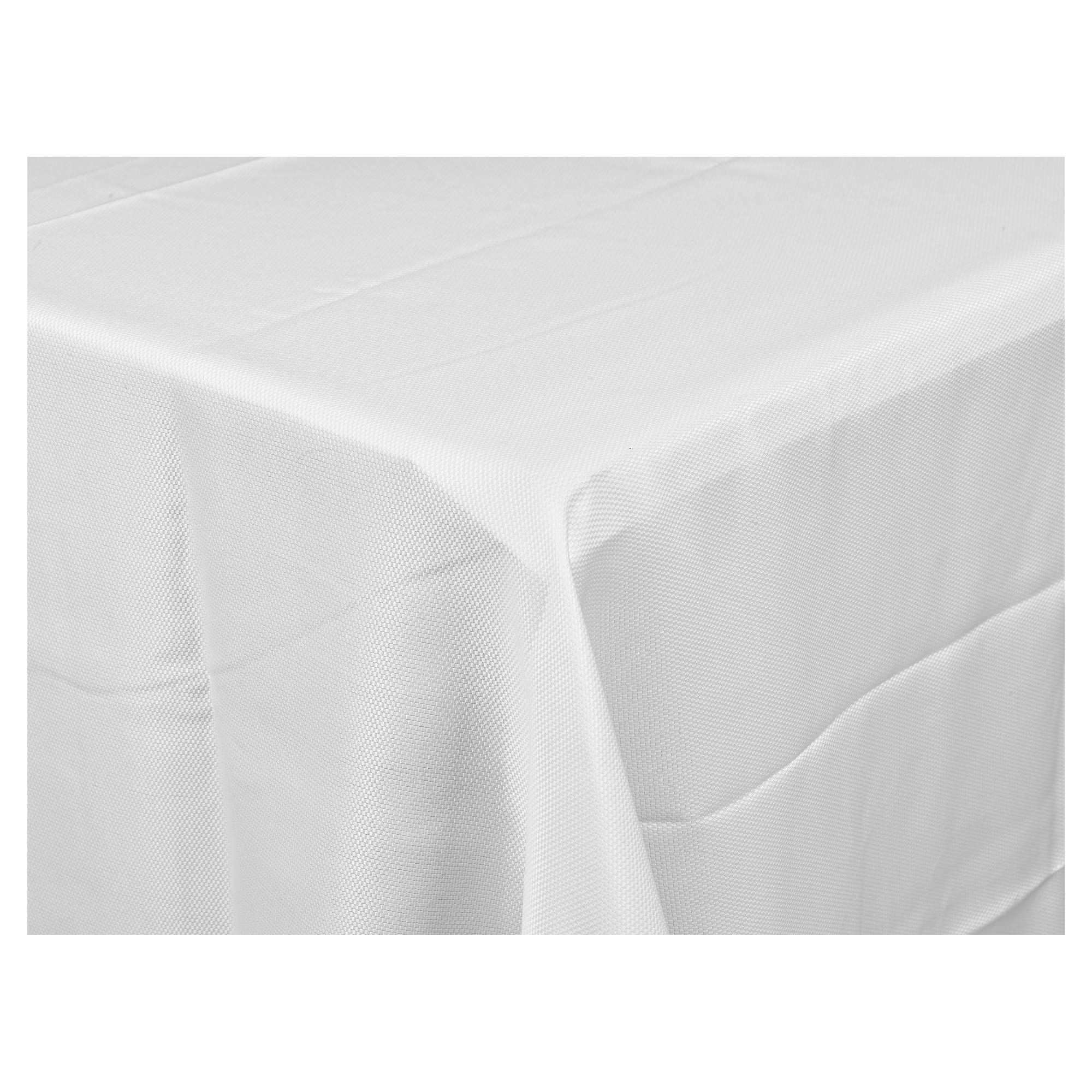 URBNLIVING Decorative Damask Rectangle Tablecloths Covers Oblong Tableware Dinning Table Cloth Décor (220 x 150cm, Cream Off White Pinpoint Oxford Pattern)