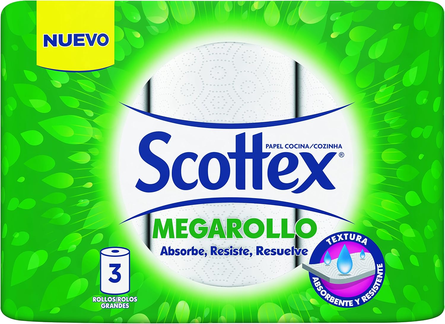 Scottex Kitchen Paper Mega Roll - 3 Rolls, white, 3 count (Pack of 1) - Image 3