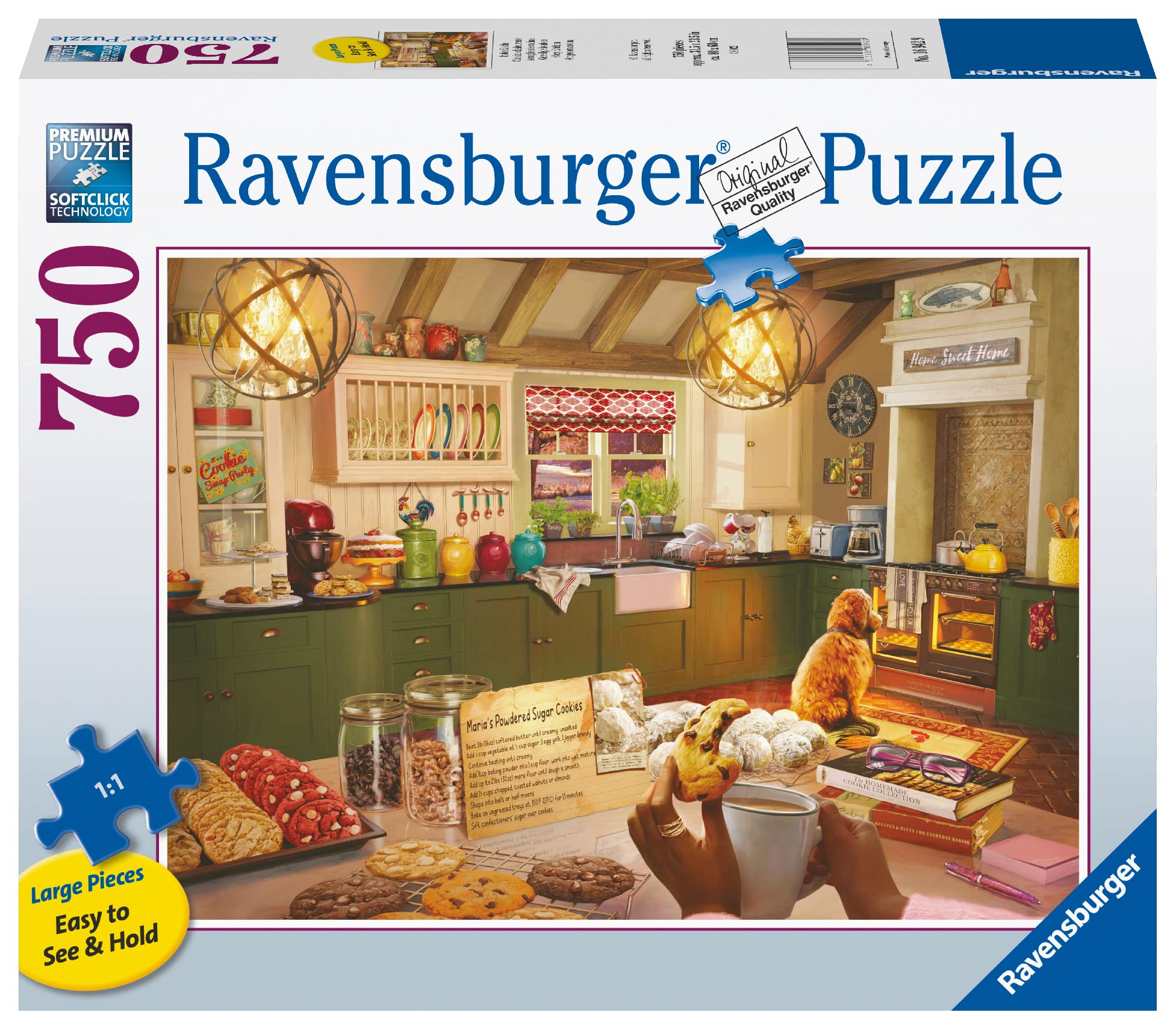 Ravensburger Cosy Kitchen 750 Piece Jigsaw Puzzle for Adults & Kids Age 12 Years Up
