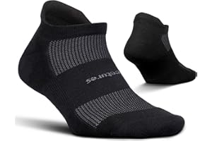Feetures High Performance Max Cushion Ankle Sock - Tab Socks for Women & Men with Heel Tab