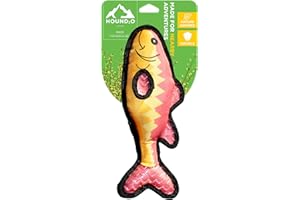 HOUND2O Dog Toys | Plush Toy Fish Bass Stuffed Animal for Dogs | Outdoor Toy - Easy to Clean and Made from Non Toxic Materials
