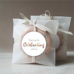 Birthday Cake Favor Stickers - Baby Shower Stickers