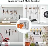 homeasy Mop Broom Holder 4 Pcs Stainless Steel Self Adhesive Wall Mounted view 5