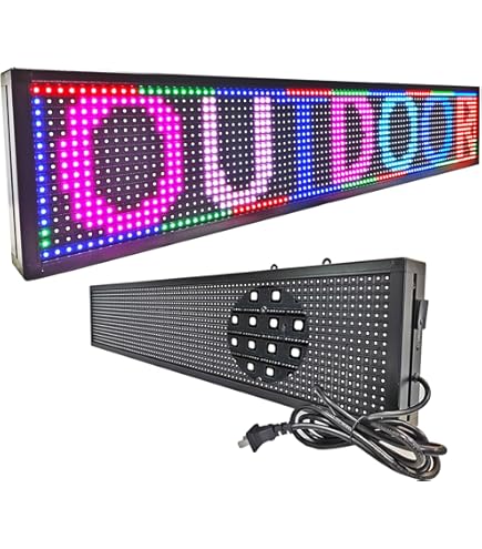 12V 52CM Led Display RGB Programmable Picture Scrolling Message LED Display Sign