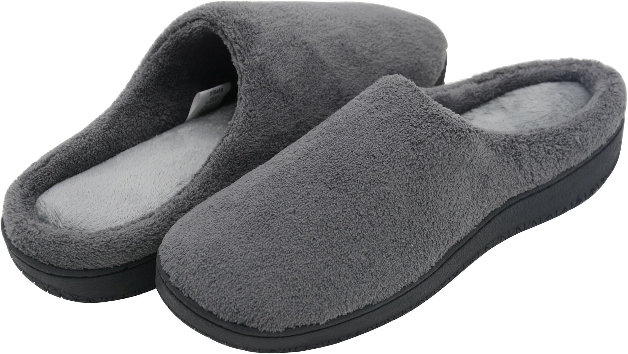 HomeTop Soft Winter Warm Memory Foam Coral Fleece House Slippers for Men