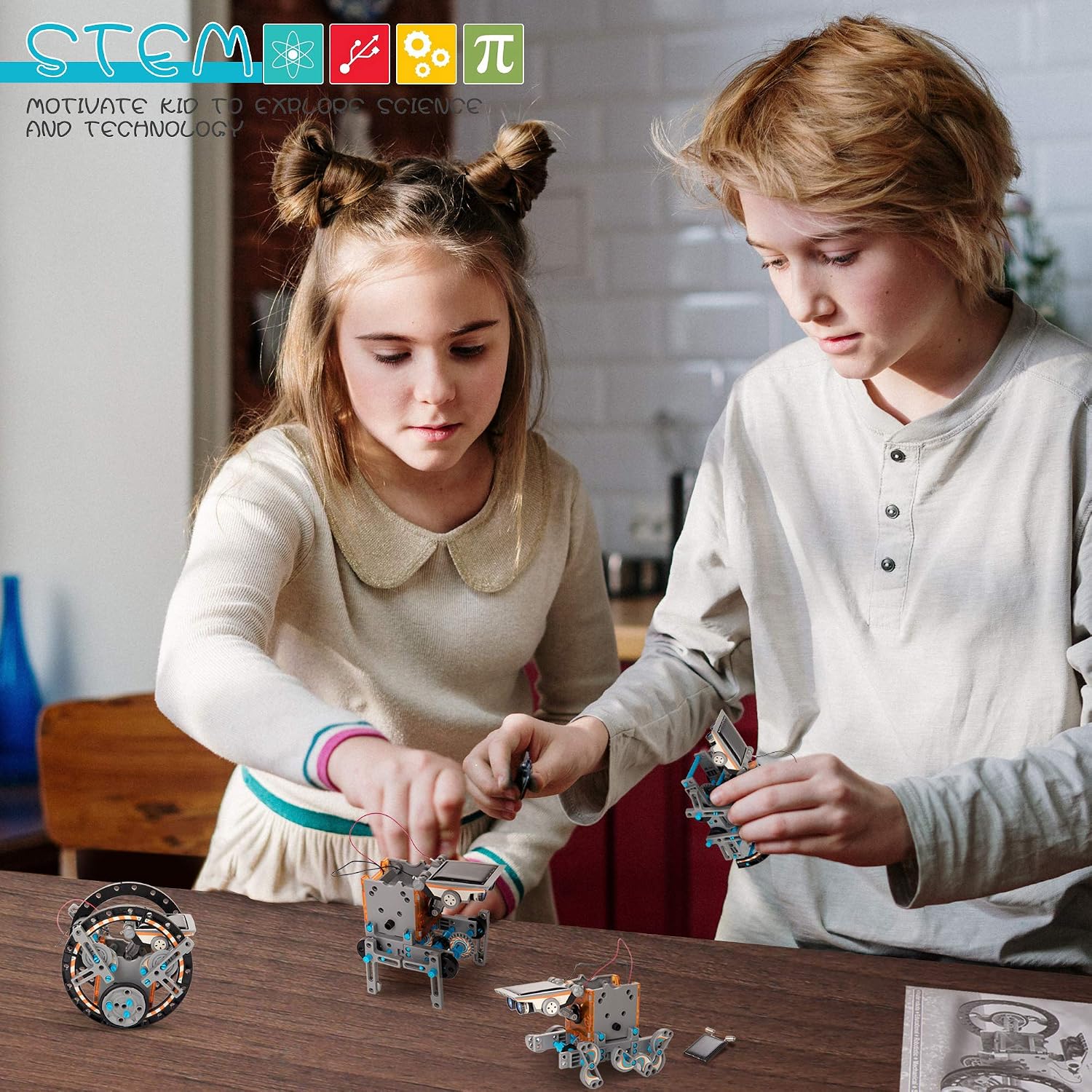 KIDWILL Solar Robot Kit for Kids 14-in-1 Educational STEM Science Toy - Image 5