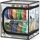 YOOPAI 3D Printer Filament Storage Box &ndash; 2 Tier Filament Storage Rack with Transparent Cover, Holds Up to 24 Rolls 1KG &ndash; 3D Filament Storage Organizer for Home, Workshop &amp; Studio
