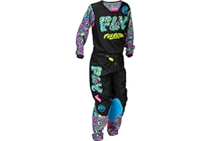 Fly Racing Youth Kinetic Powersports Protective Gear Set – for Dirt Bike, BMX, MTB Riding – Durable, Breathable, Lightweight