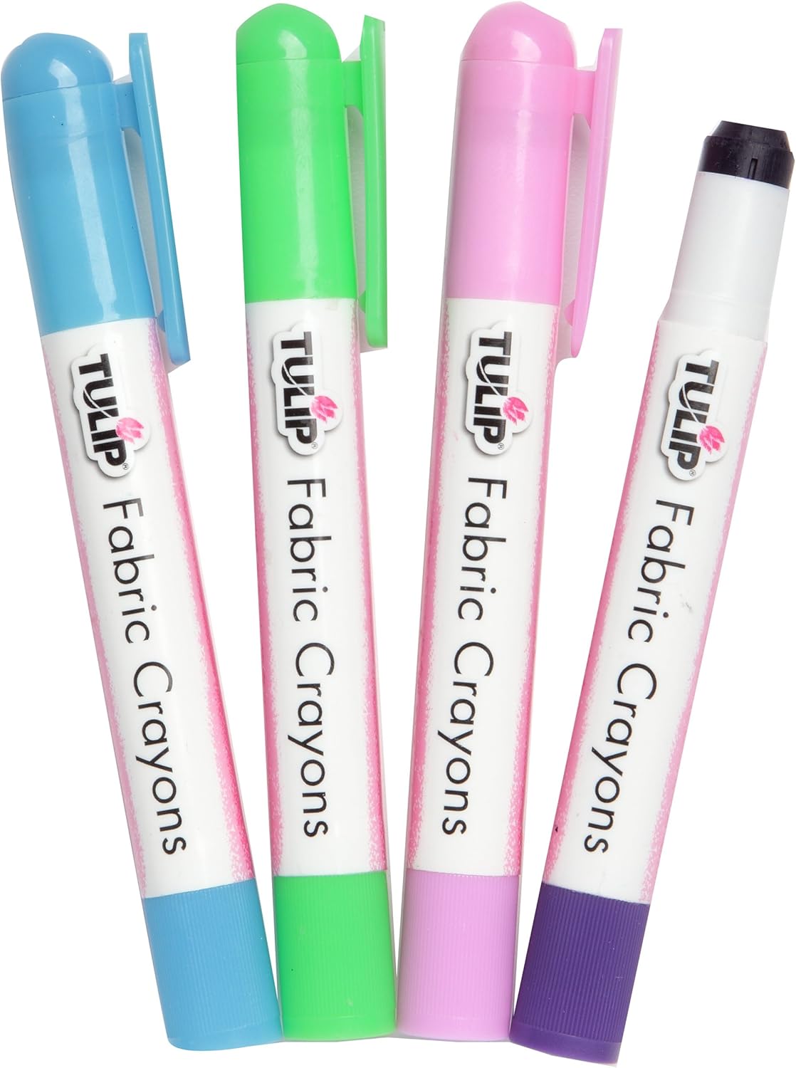 Tulip Bright 4-Pack Fabric Crayons,