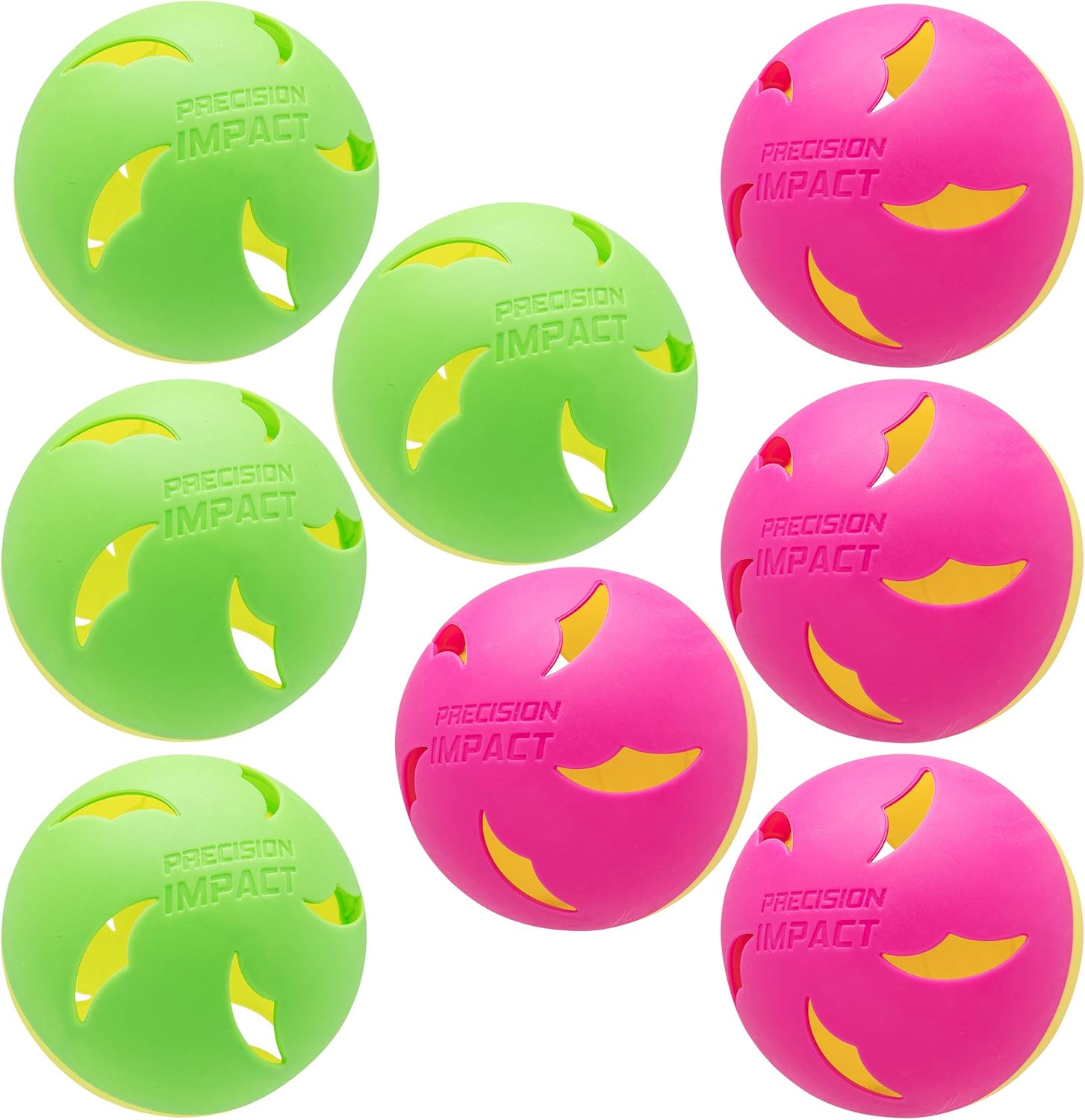 Precision Impact Softball Practice Balls: Heavy-Duty Lightweight Balls for Softball Hitting Training (8-Pack) : Sports & Outdoors