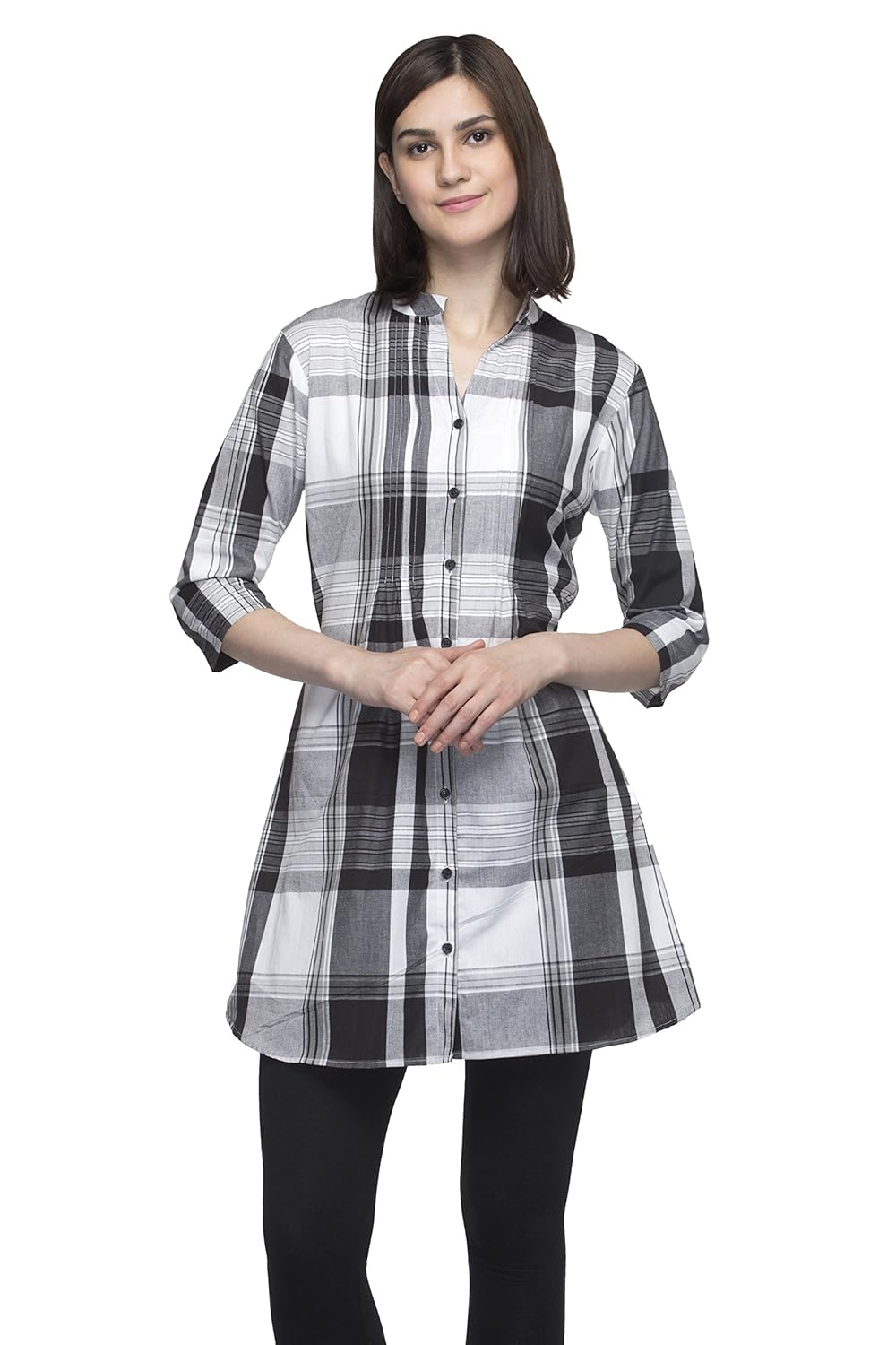 one femme women's cotton dress (black)