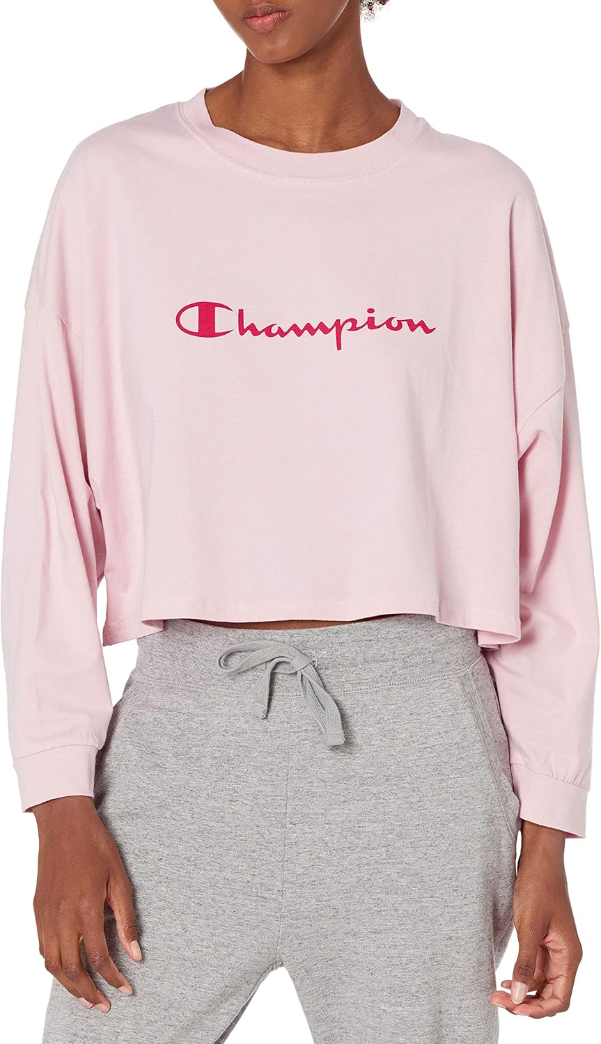 Champion Women's Sleep Crop Tee Pyjama Top Amazon.co.uk Clothing