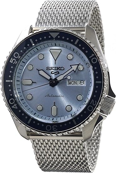 Seiko 5 Sports Blue Automatic Milanese Men S Watch Srpe77k1 Amazon Co Uk Watches