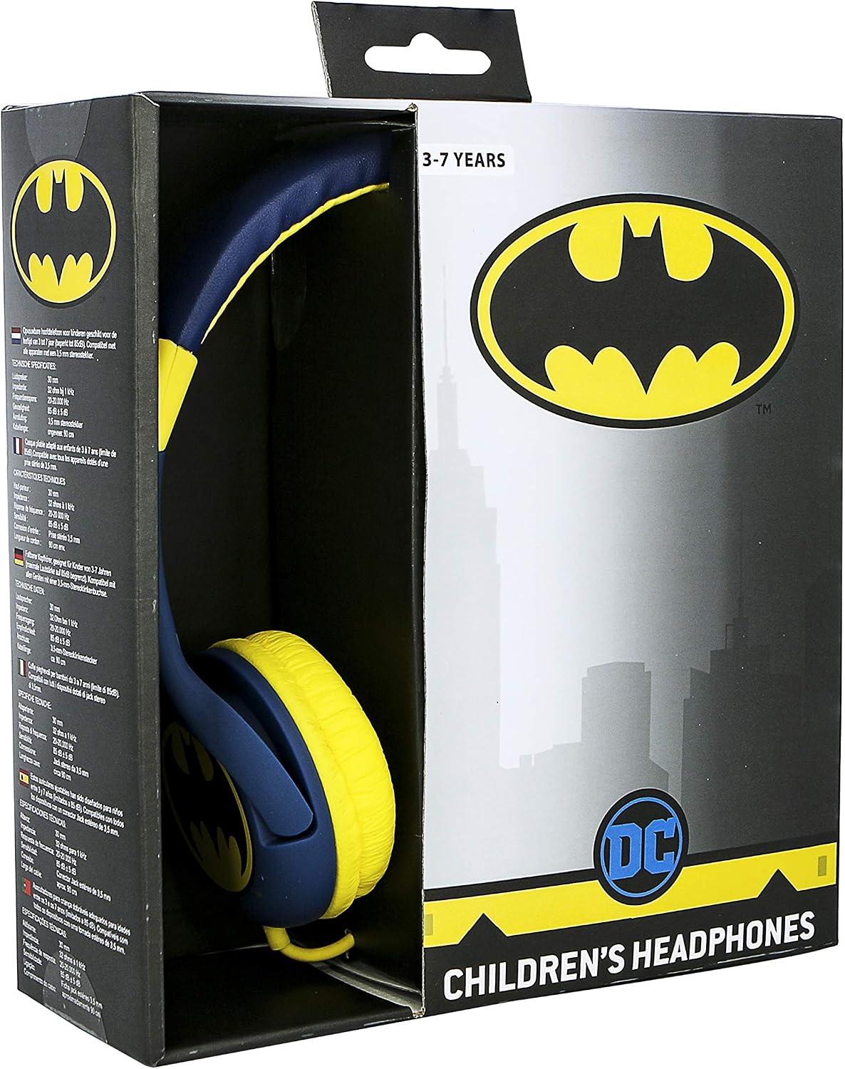 OTL Technologies Kids Headphones - Batman Bat Signal Wired Headphones for Children Aged 3 to 7 Years Blue - Image 4