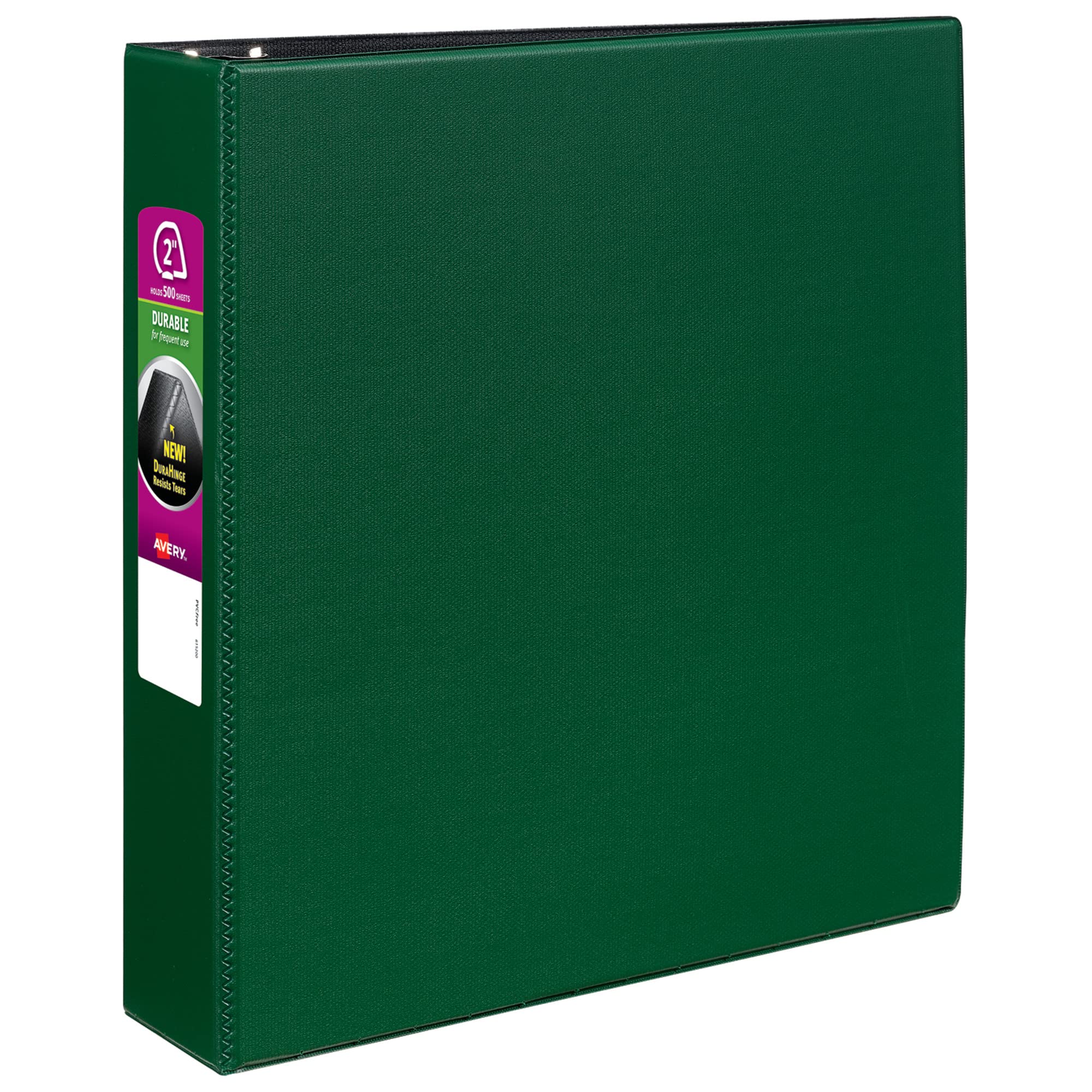 Photo 1 of Avery Durable 3 Ring Binder, 2" Slant Rings, 1 Green Binder (27553)